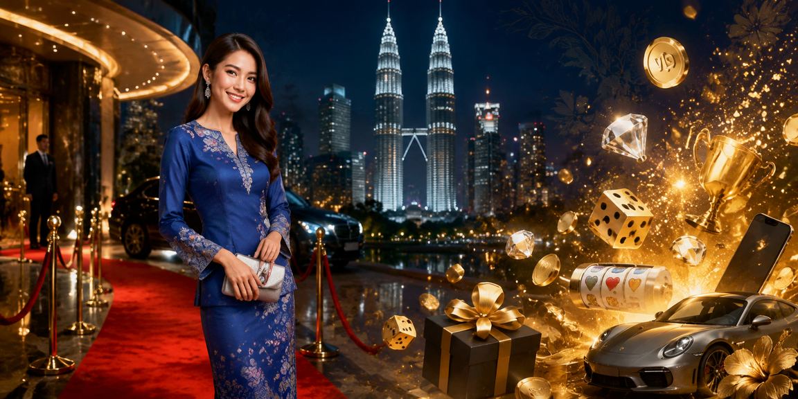 Pemain wanita berpakaian baju kurung menggunakan platform ae101 di Kuala Lumpur